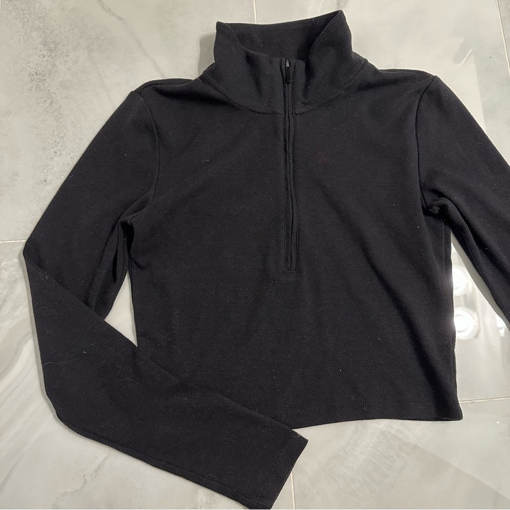 Sunday Best Black Half-Zip Longsleeve - Picture 5 of 11